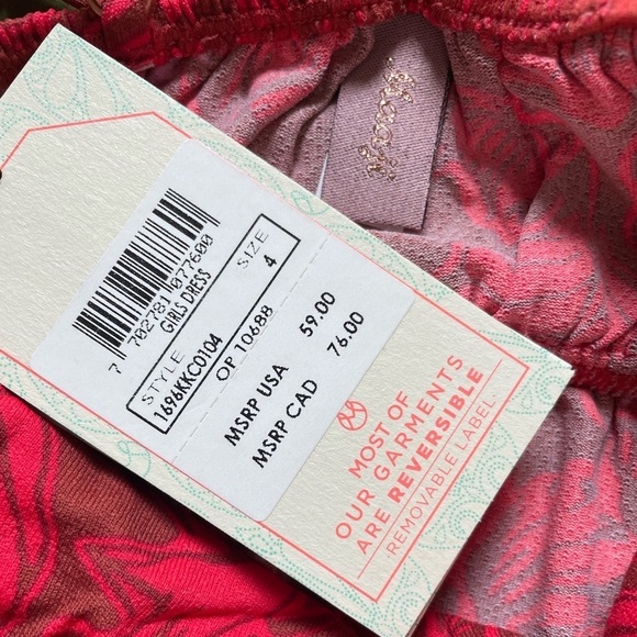 HOST PICK NEW Maaji Colorful Red Sea Girls Dress size 4K - Picture 3 of 3